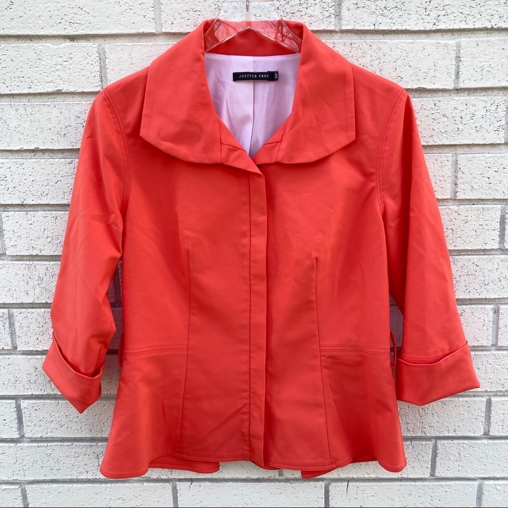 Joeffer Caoc | Salmon 3/4 Sleeve Career Blazer S
